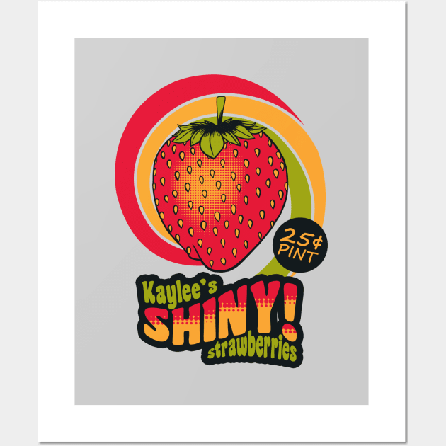 Shiny Berries Wall Art by monochromefrog